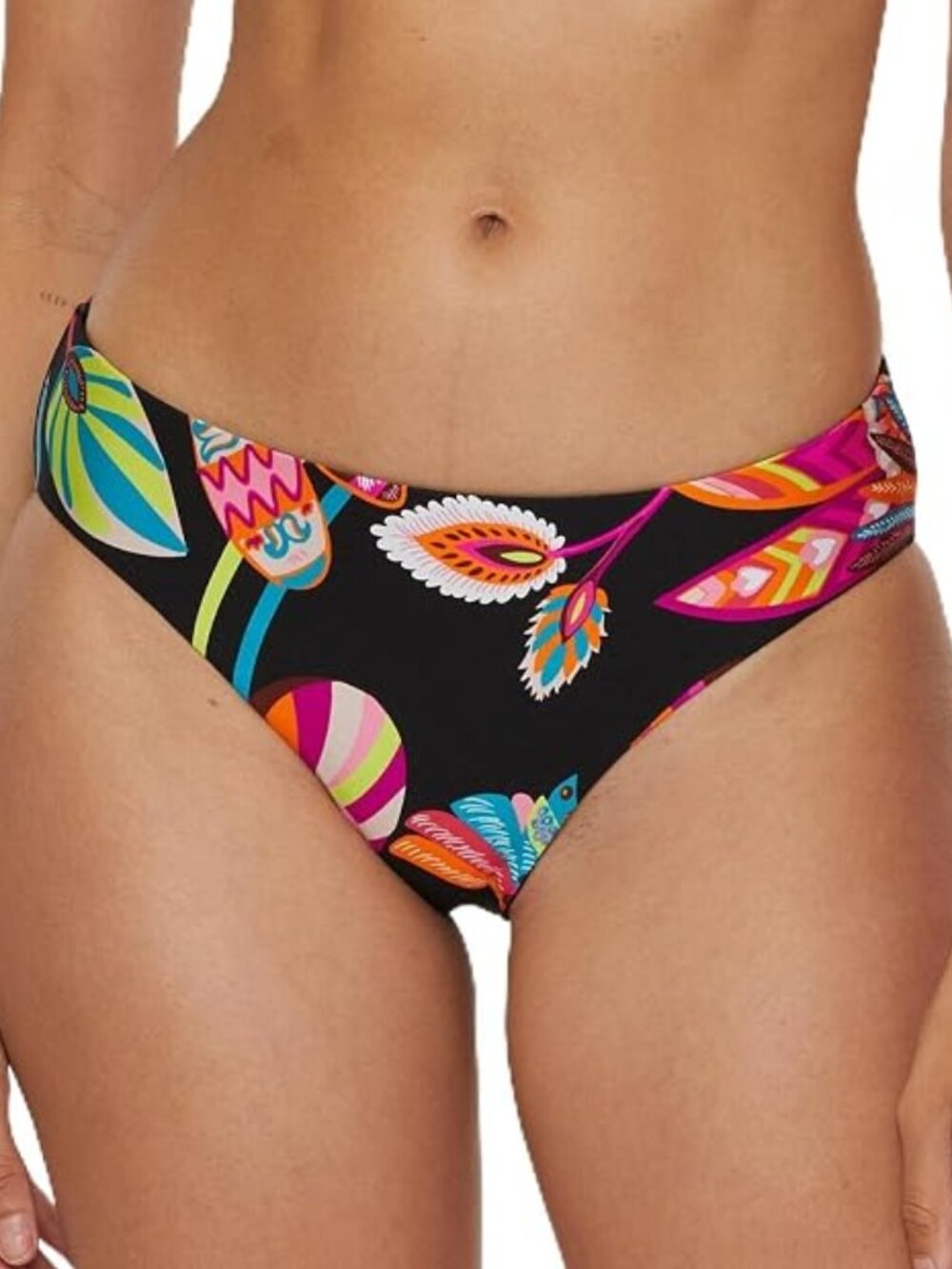 Trina Turk 'Luminary' Reversible Hipster Bikini Swimsuit Bottom, Multi/Black